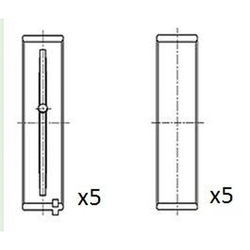 FAI Main Bearing Set 48.7mm BM1019-050