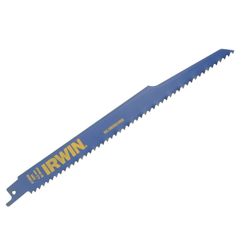 IRWIN® 956R Sabre Saw Blade Nail Embedded Wood Cutting 225mm (Pack 2) - 10506430