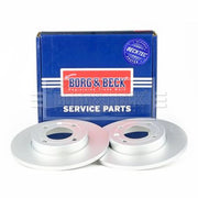 Borg & Beck 2 x Solid Front Brake Discs BBD5110