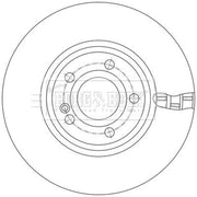 Borg & Beck 2 x Vented Front Brake Discs BBD5616