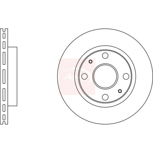 Apec 2 x Vented Front Brake Discs DSK2919