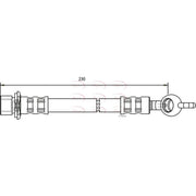Apec Brake Hydraulic Hose Line Rear HOS3695