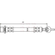 Apec Brake Hydraulic Hose Line Rear HOS3695