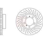 Apec 2 x Perforated/Vented Front Brake Discs DSK2468