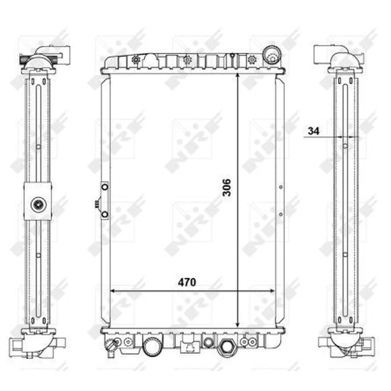 NRF Engine Radiator 56123