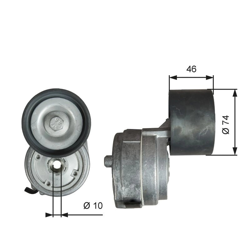 Gates Auxiliary Belt Tensioner T38714