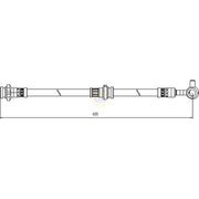 NAPA Brake Hydraulic Hose Line Front Right NBH1224