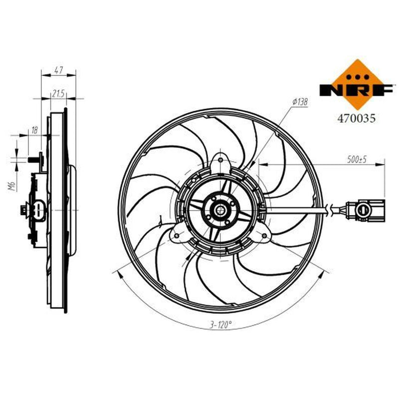 NRF Engine Cooling Fan 470035
