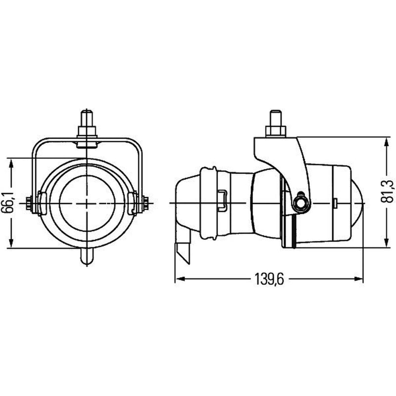 Hella Front Right Fog Light H3 1NL 008 090-031