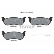 Textar Rear Brake Pad Set 2489803