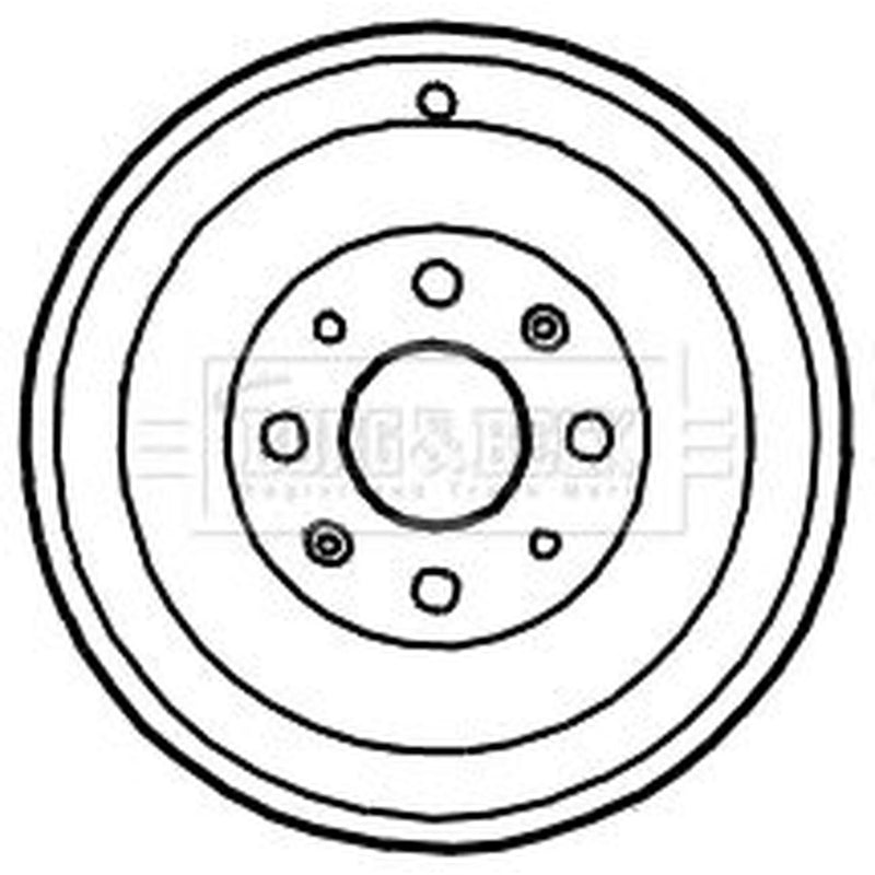 Borg & Beck Brake Drum Assembly Rear BBR7122