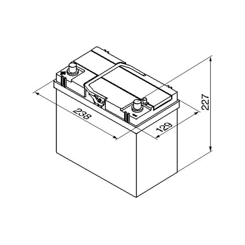 Bosch Batteries Battery 12V 45Ah 330A 0 092 S40 230