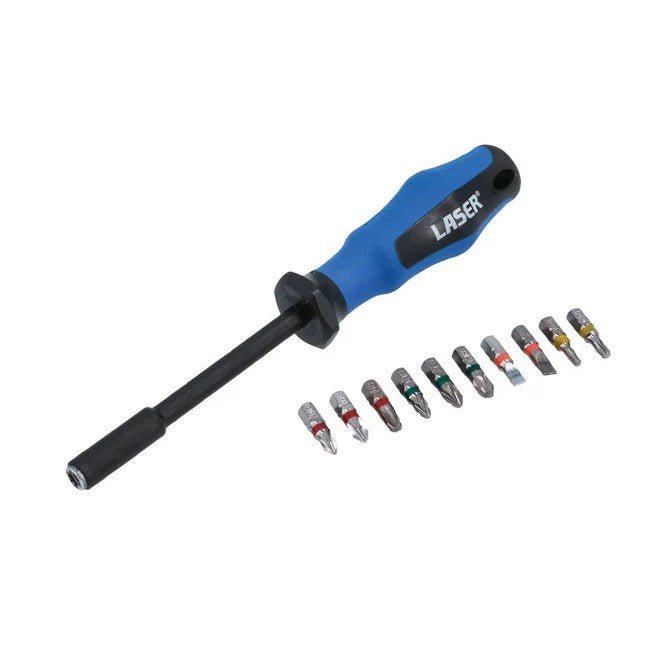Laser Tools Screwdriver Bit Set 10-in-1 - PL