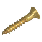 ForgeFix Wood Screw Slotted Raised Head Solid Brass 5/8in x 4 ForgePack 40