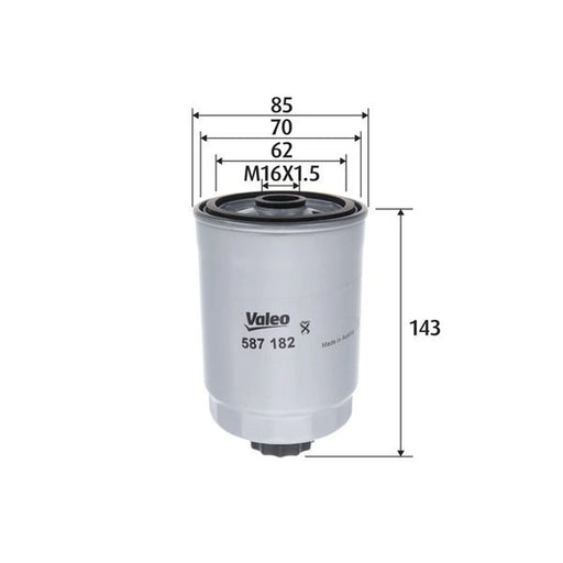 Valeo Fuel Filter Element 587182