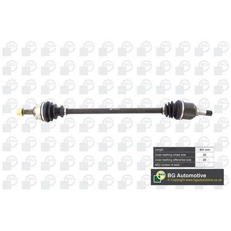 BGA CV Drive Shaft Driveshaft Front Right DS2201R