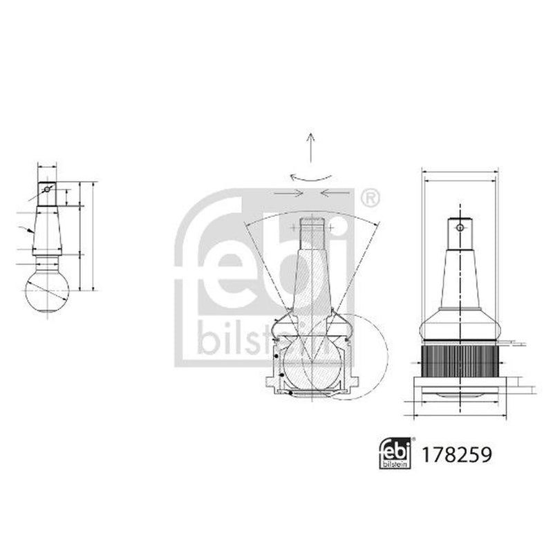 Febi Ball Joint Front Right 178259