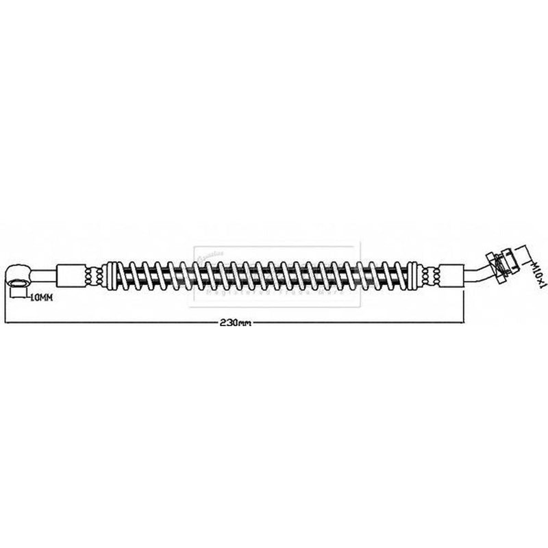 Borg & Beck Brake Hydraulic Hose Line Rear BBH8586