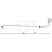 Apec Brake Hydraulic Hose Line Rear Left HOS4168