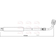 Apec Brake Hydraulic Hose Line Rear Left HOS4168
