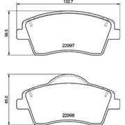 Brembo 4 x Front Brake Pad Set P86033