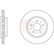 Apec 2 x Vented Rear Brake Discs SDK6131