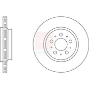 Apec 2 x Vented Rear Brake Discs SDK6131