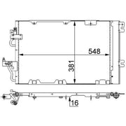 Mahle Air Conditioning Condenser AC 375 000S