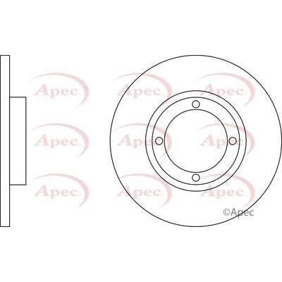 Apec Brake Disc Front Fits Chevrolet Matiz Daewoo Apec  - Town Parts