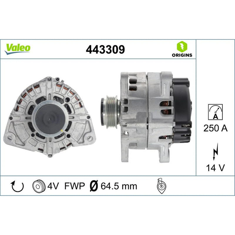Valeo Car Alternator 12V 443309