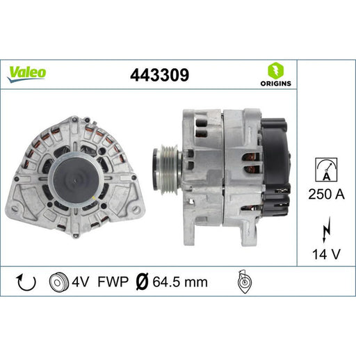 Valeo Car Alternator 12V 443309