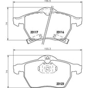 Mintex Front Brake Pad Set MDB2317