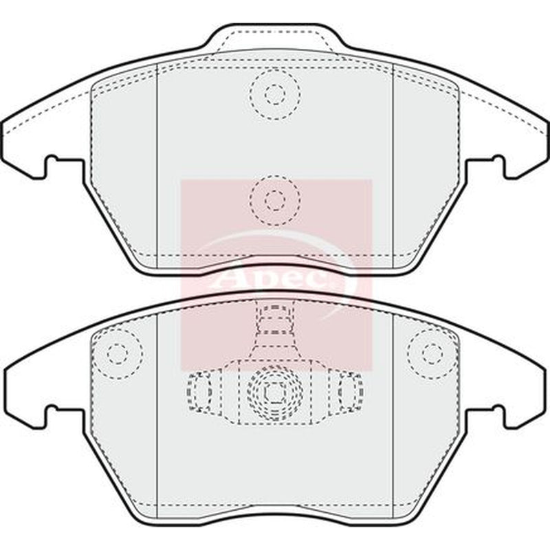 Apec Front Brake Pad Set PAD1398
