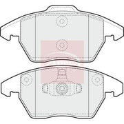 Apec Front Brake Pad Set PAD1398