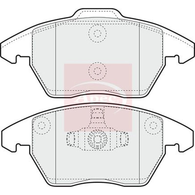Apec Front Brake Pad Set PAD1398