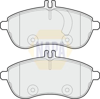 NAPA Front Brake Vented Discs & Pads fits MERCEDES-BENZ