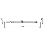 Bosch Handbrake Cable Rear 1 987 482 631