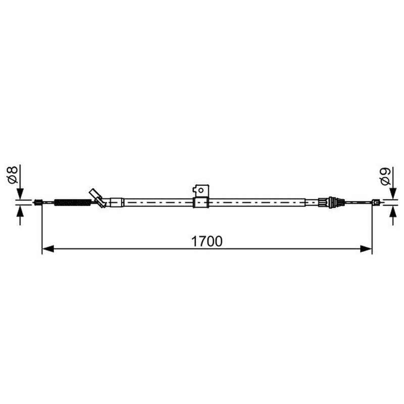 Bosch Handbrake Cable Rear 1 987 482 631