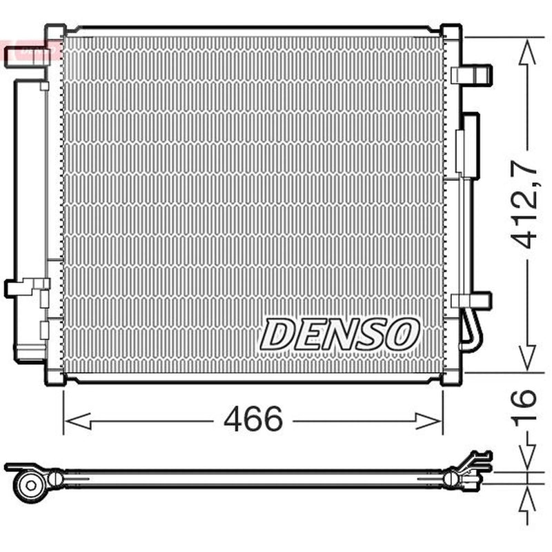 Denso Air Conditioning Condenser DCN41033