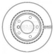 Borg & Beck 2 x Vented Rear Brake Discs BBD4467