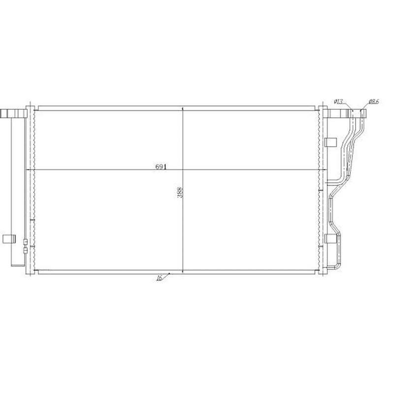 NRF Air Conditioning Condenser 350486