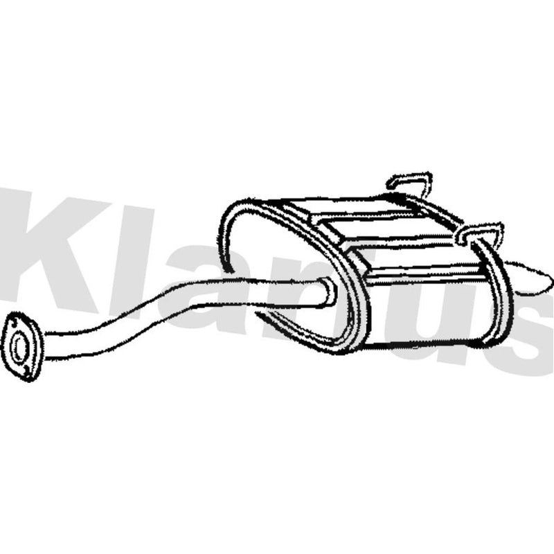 Klarius Box With Tail Pipe Rear HA323A