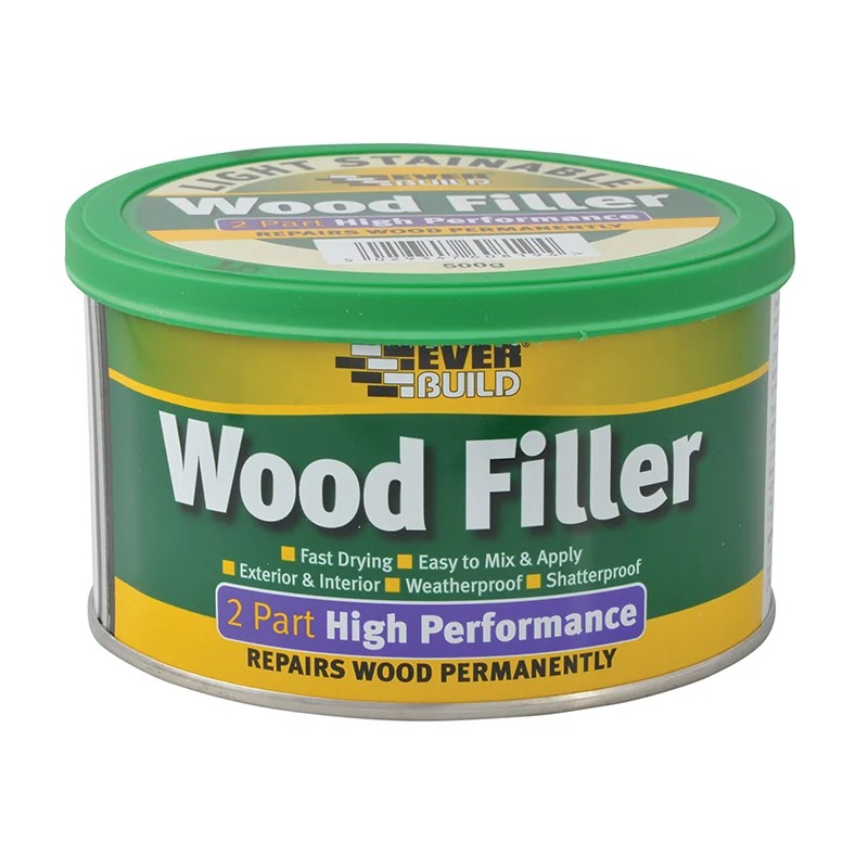 Everbuild Sika High Performance 2 Part Wood Filler Light 500g - 481022
