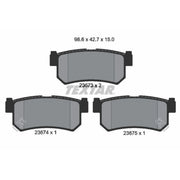 Textar Rear Brake Pad Set 2367301