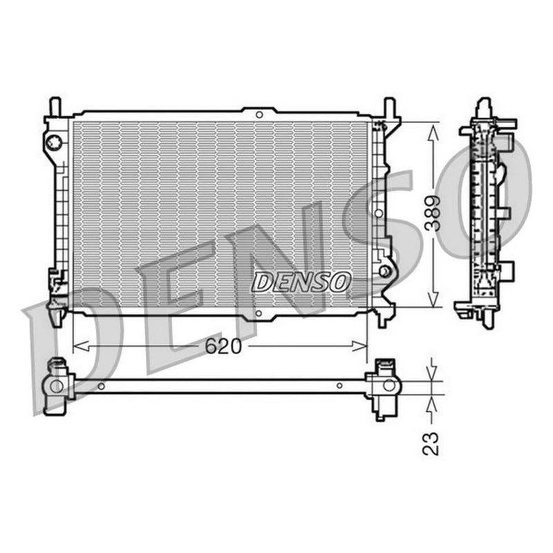 Denso Engine Radiator DRM10107