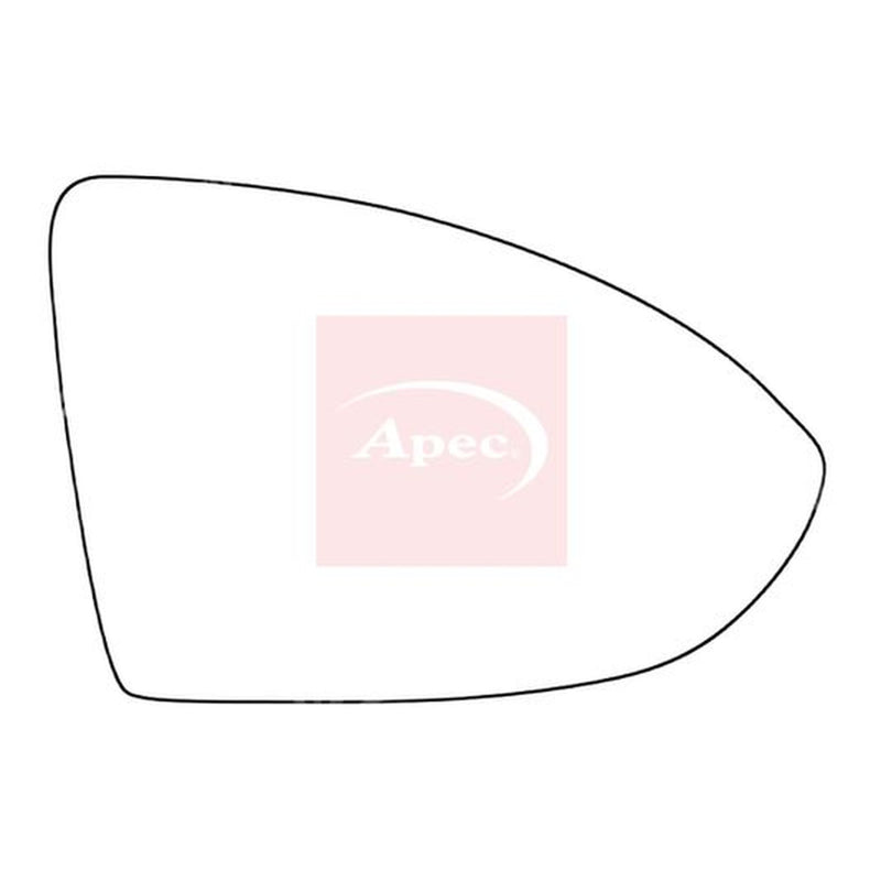 Apec Exterior Wing Mirror Glass Right AMS2052