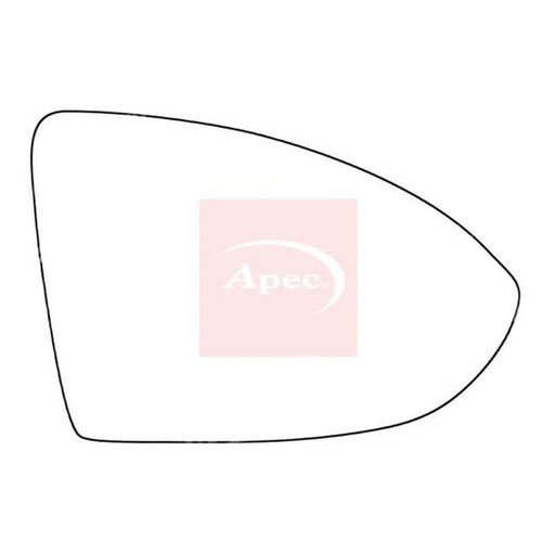 Apec Exterior Wing Mirror Glass Right AMS2052