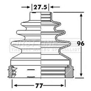 First Line Drive Shaft Bellow Kit Front Left FCB6244