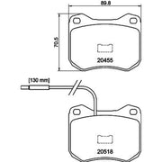 Mintex Front Brake Pad Set MDB1108
