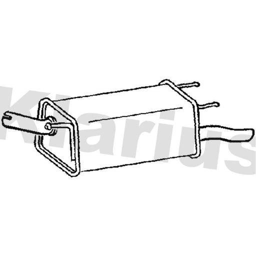Klarius Box With Tail Pipe Rear GM502M